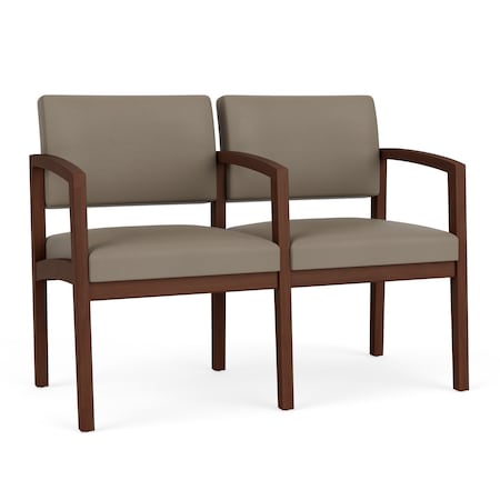 Lesro Lenox 2 Seat Tandem Seating W/ Arm, 44 in W 26 in L 31.5 in H LW2103